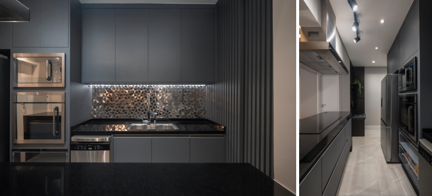 Base sóbria, destaques cromáticos e materiais nobres definem apartamento de 127 m2 - imagem 3