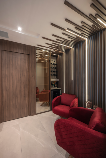 Base sóbria, destaques cromáticos e materiais nobres definem apartamento de 127 m2 - imagem 7