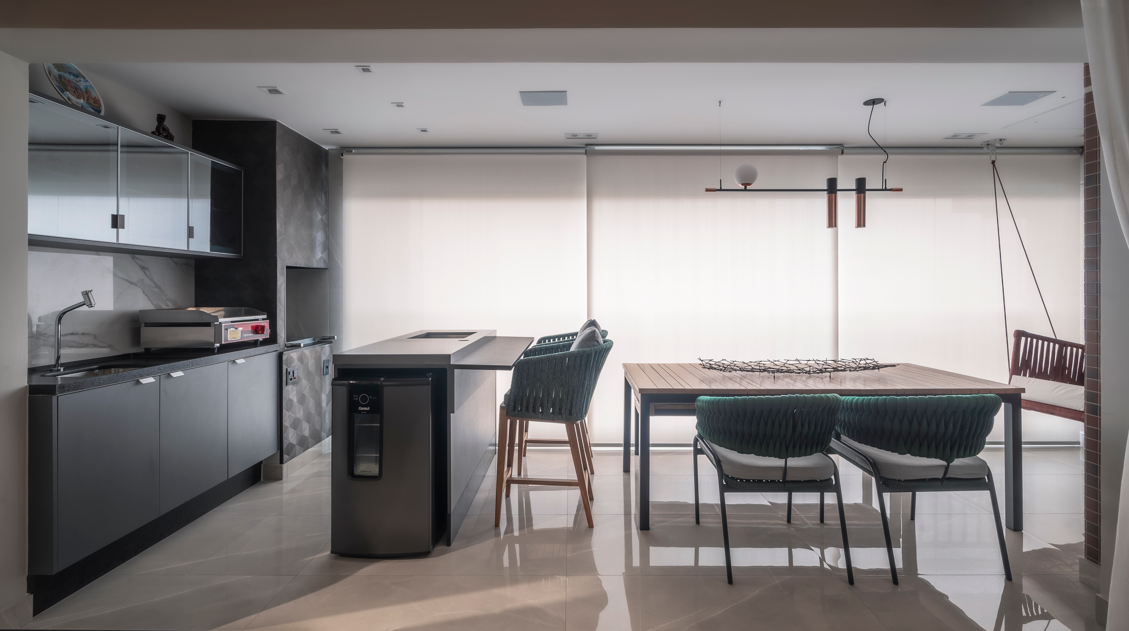 Base sóbria, destaques cromáticos e materiais nobres definem apartamento de 127 m2 - imagem 8