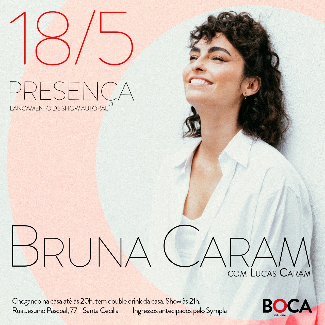 Boca recebe Bruna Caram