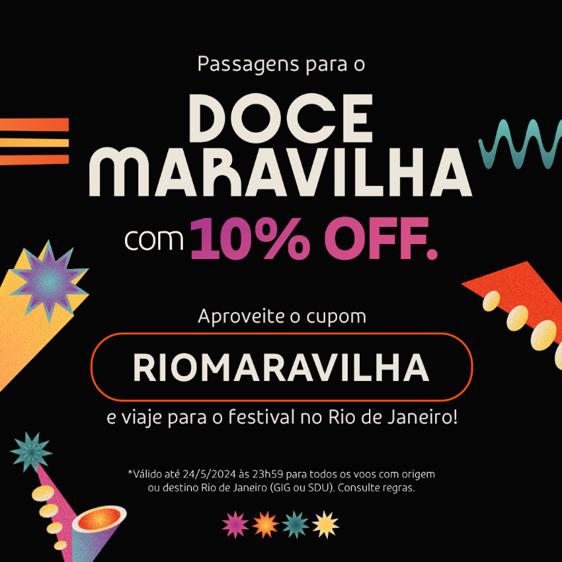 GOL e Doce Maravilha fecham segundo ano de parceria e oferecem desconto em passagens - imagem 2