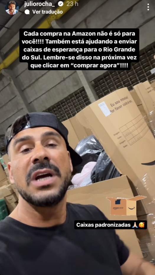 Julio Rocha é embaixador e é voluntário no projeto Gaúchas Indaiatuba, que já doou 100 toneladas de donativos - imagem 2
