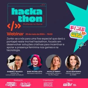 KaBuM! promove Hackathon de incentivo à presença feminina nos games e tecnologia