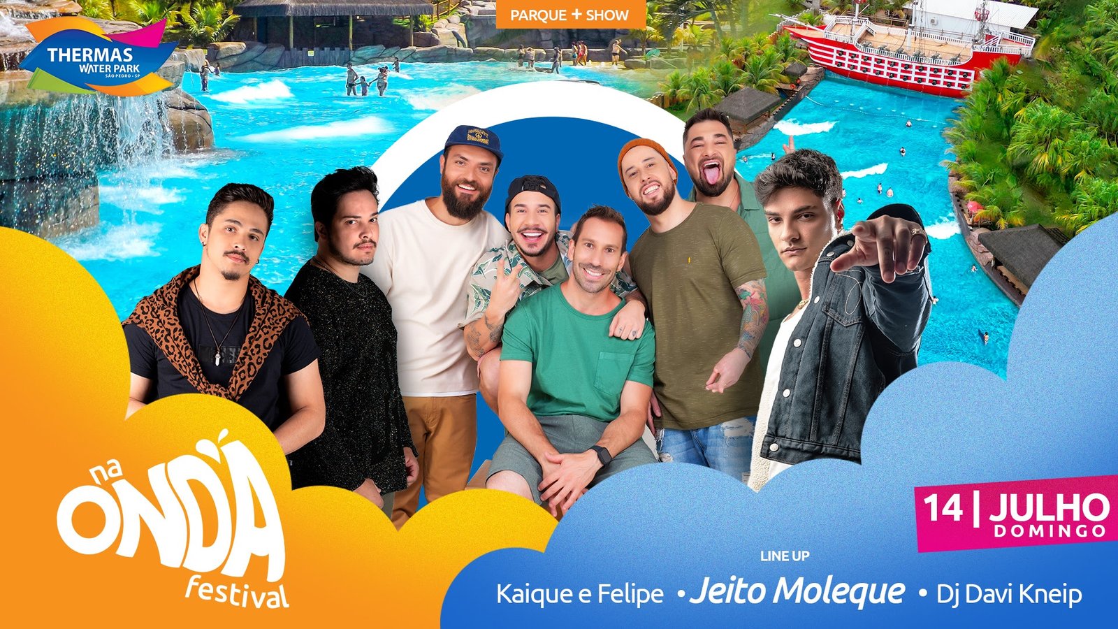 THERMAS WATER PARK ANUNCIA “NA ONDA FESTIVAL”, COM SHOWS RENOMADOS E MUITA DIVERSÃO