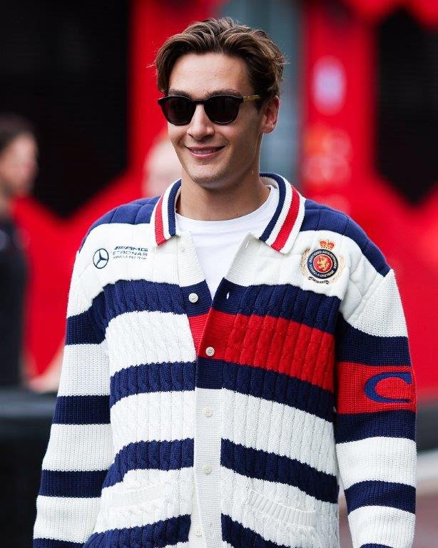 Lewis Hamilton, George Russell, Mick Schumacker e Doriane Pin vestiram Tommy Hilfiger durante o Grand Prix do - imagem 2