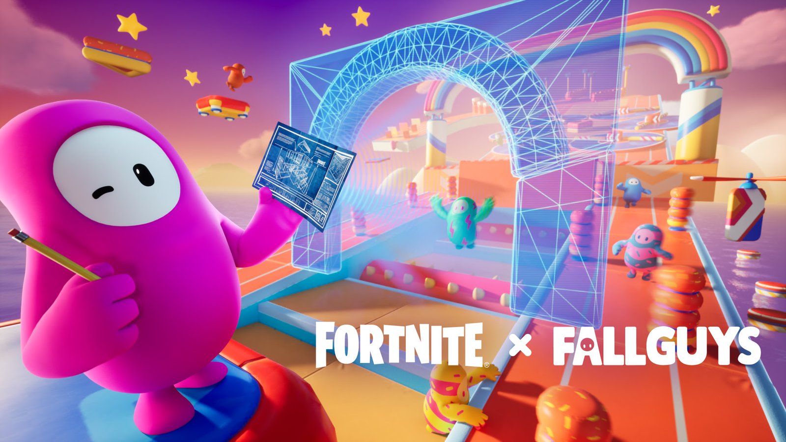 CROSSOVER MEMORÁVEL: FALL GUYS MERGULHA NO FORTNITE