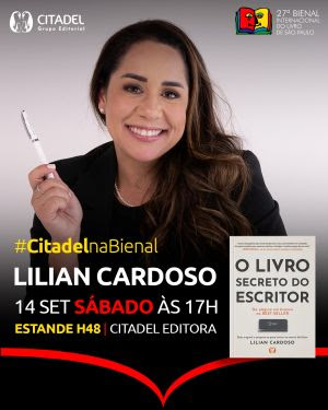 Com mais 15 anos de mercado literário: especialista marca presença na Bienal de são Paulo