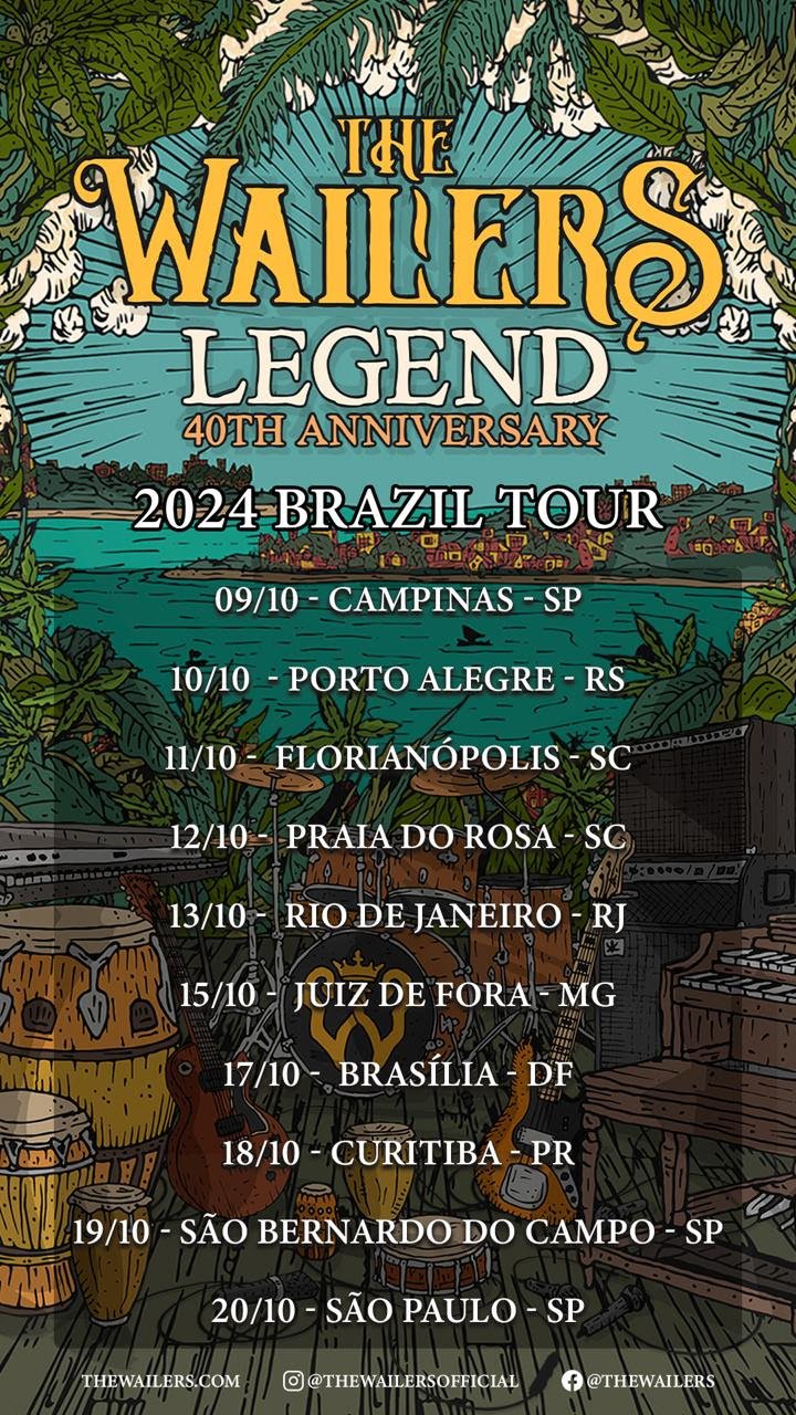 Em outubro, The Wailers volta ao Brasil com turnê em comemoração ao legado de Legend e o lançamento de Bob - imagem 2