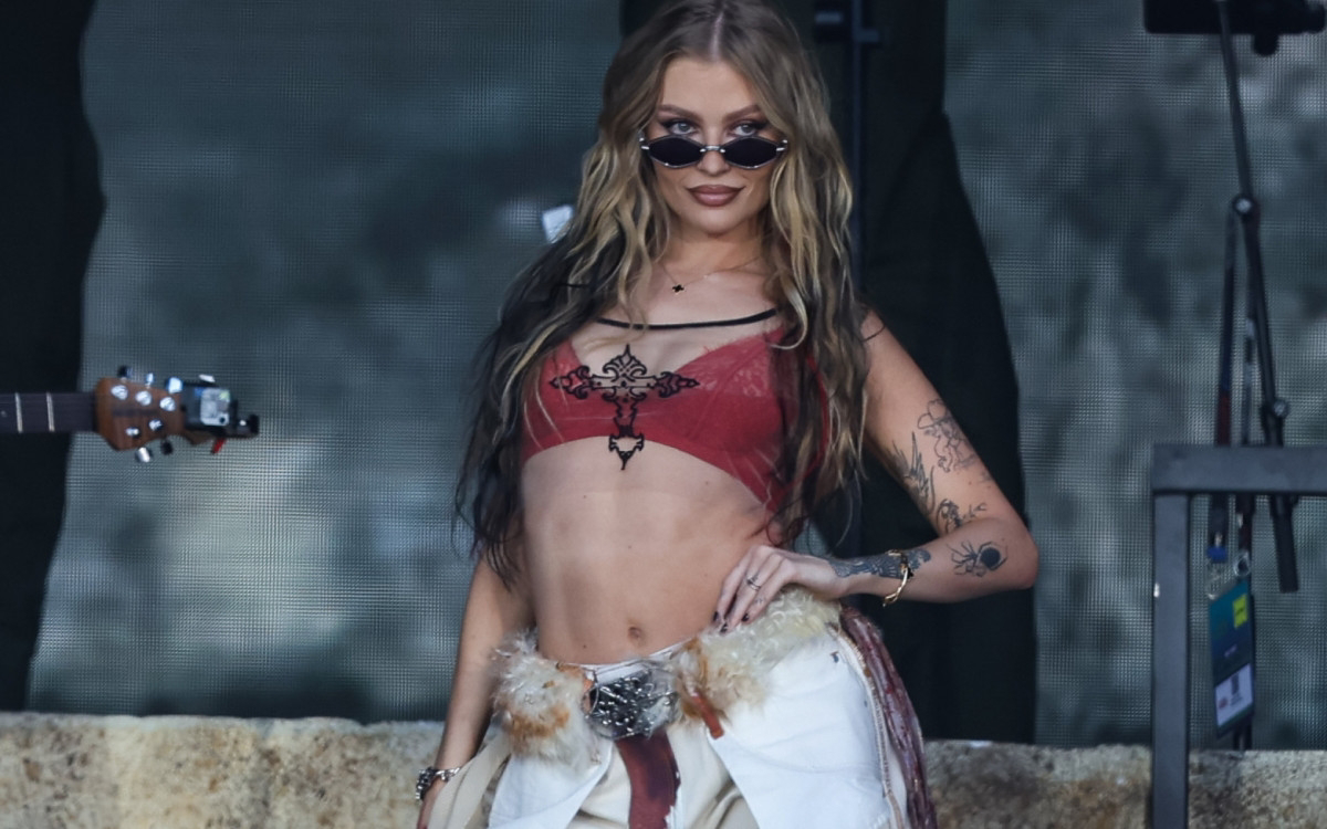 Luísa Sonza se apresenta no Rock in Rio com look e acessórios westerns