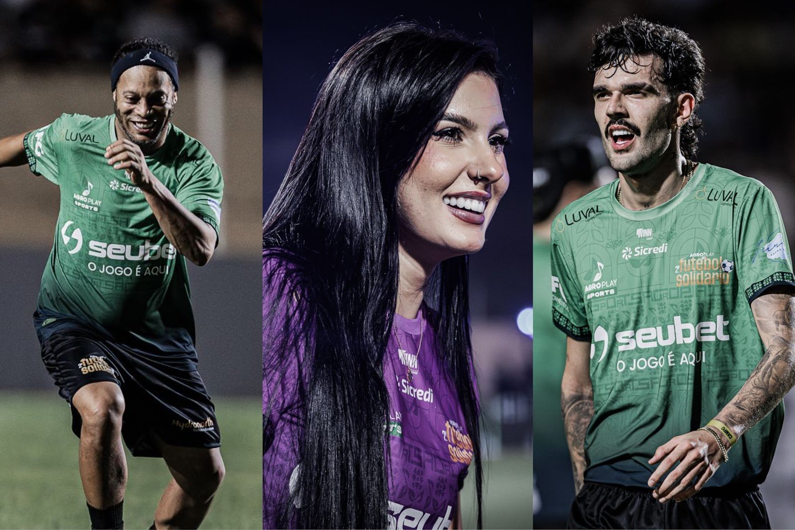 Com Ana Castela, Ronaldinho Gaúcho e Luan Pereira, segunda edição do Futebol Solidário da AgroPlay teve