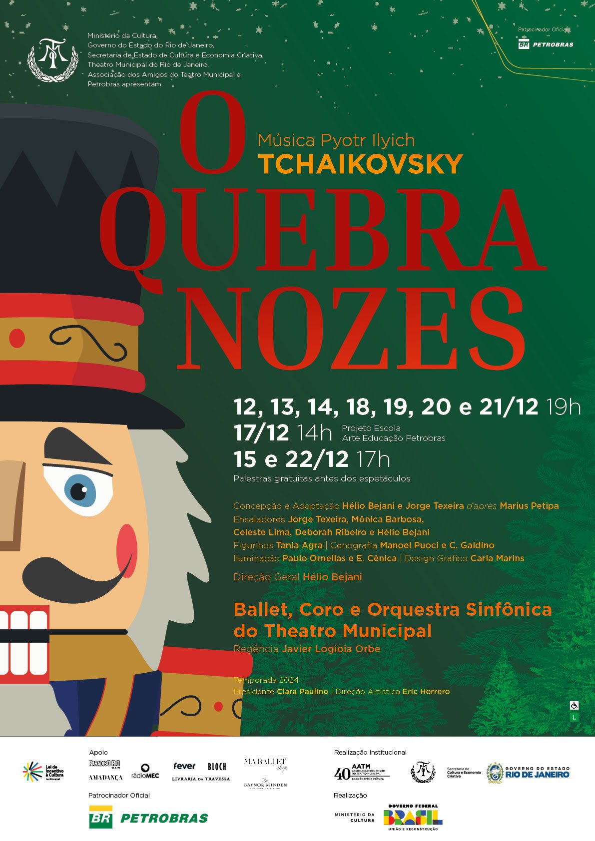 O Quebra-Nozes, de P.I.Tchaikovsky Ballet, Coro e Orquestra Sinfônica do Theatro Municipal do Rio de Janeiro - imagem 2