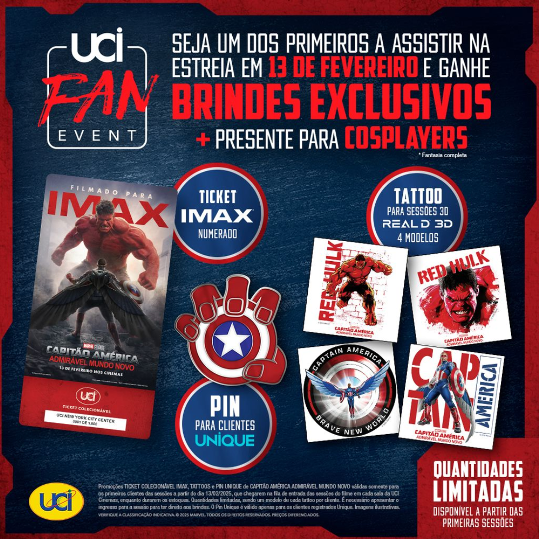 “Capitão América: Admirável Mundo Novo” estreia nos cinemas UCI com combo especial, brindes exclusivos e - imagem 5