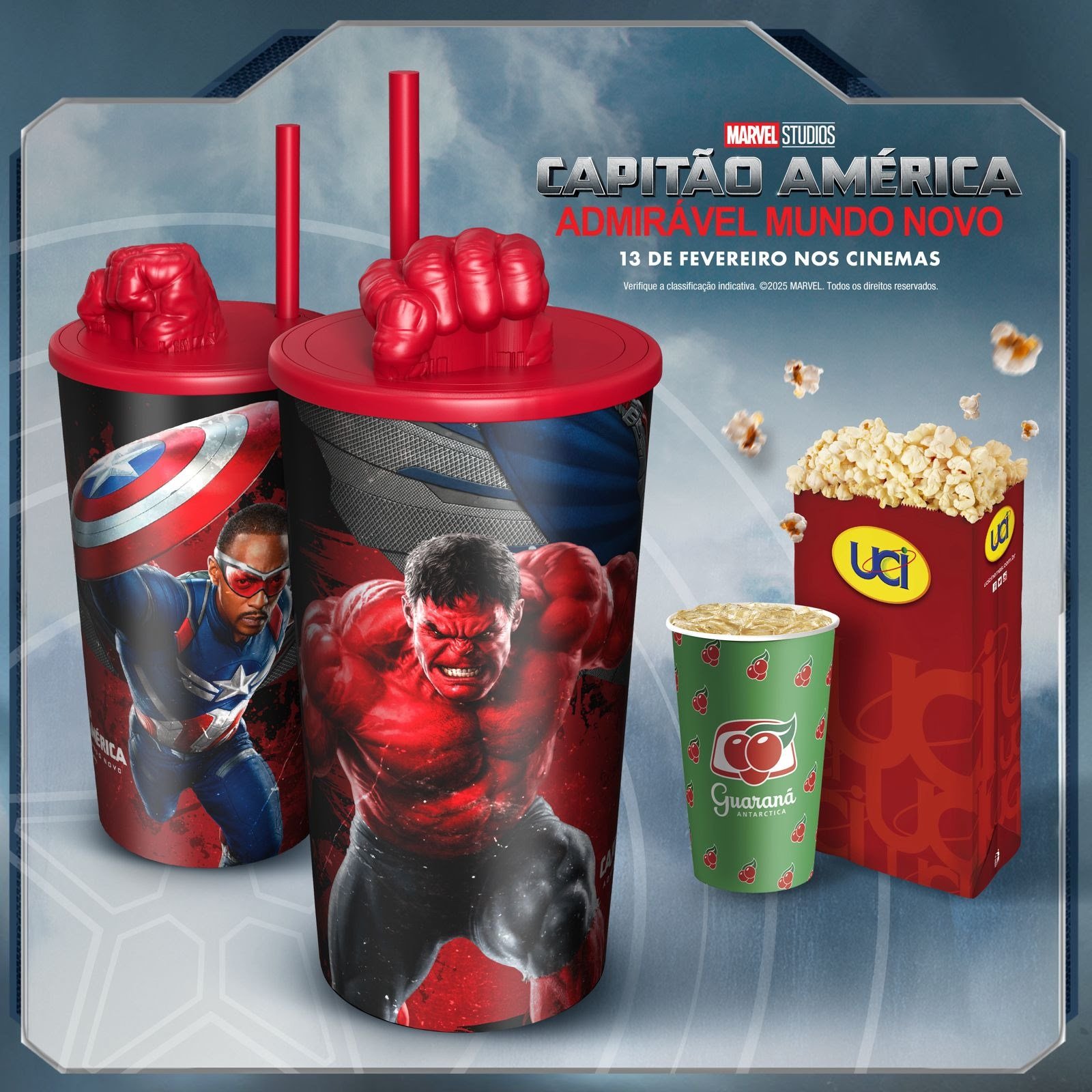 “Capitão América: Admirável Mundo Novo” estreia nos cinemas UCI com combo especial, brindes exclusivos e - imagem 6