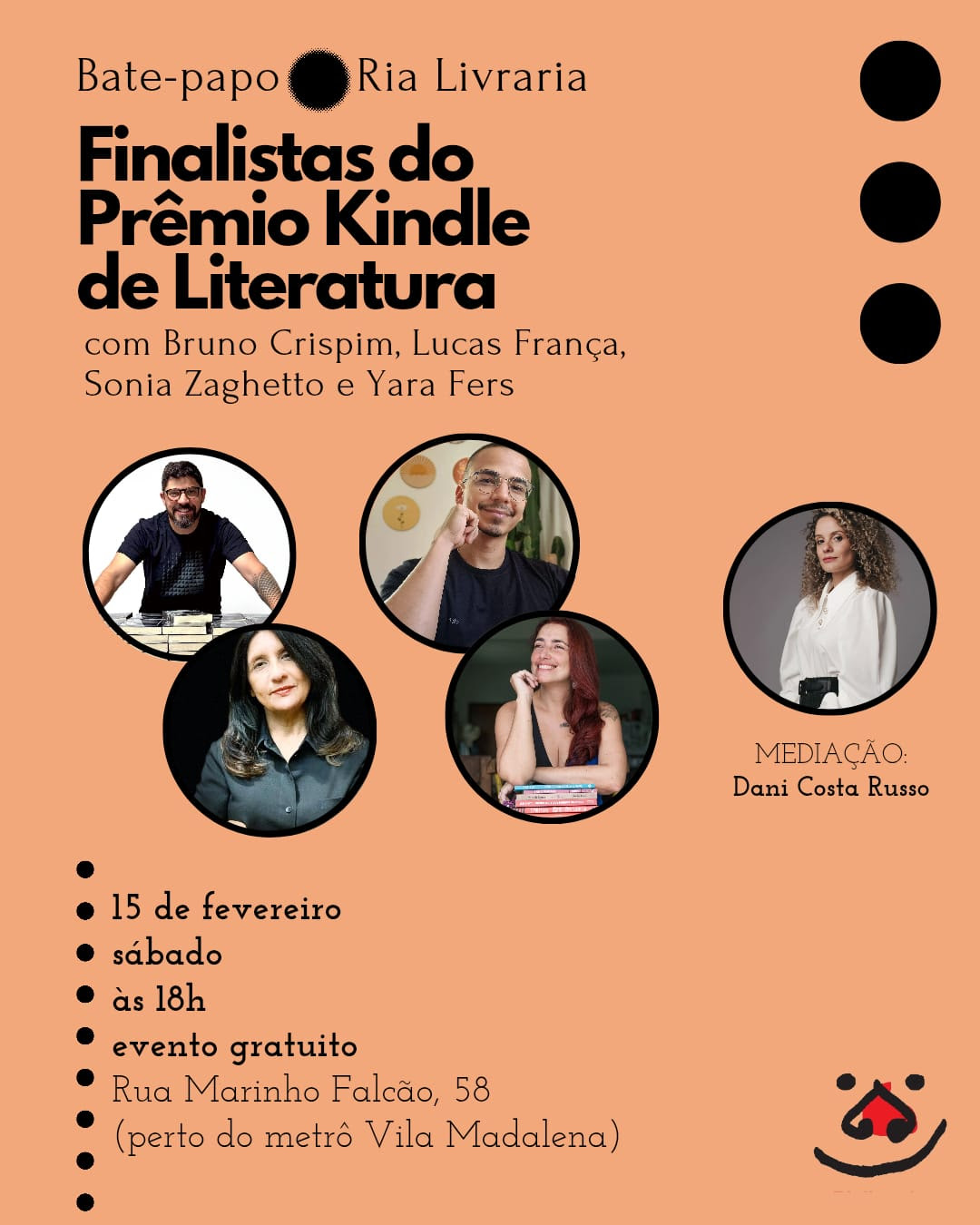 Finalistas do Prêmio Kindle de Literatura participam de bate-papo gratuito no dia 15, sábado, na Ria Livraria - imagem 2