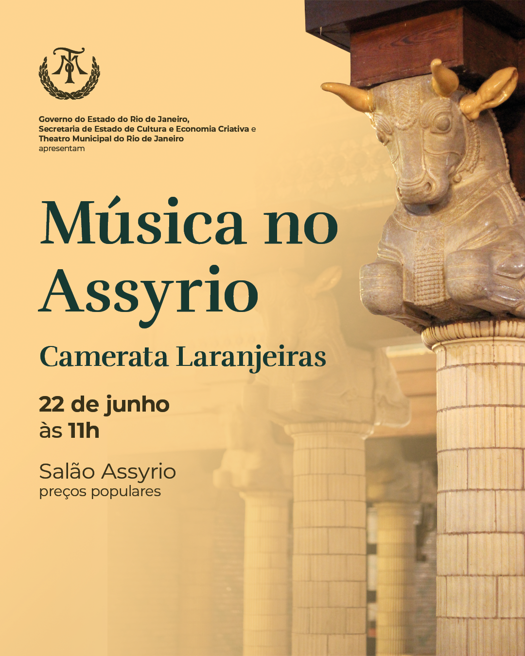 Música no Assyrio apresenta Camerata Laranjeira Domingo – 22 de junho – 11h Curadoria: Violinista da OSTM - imagem 2